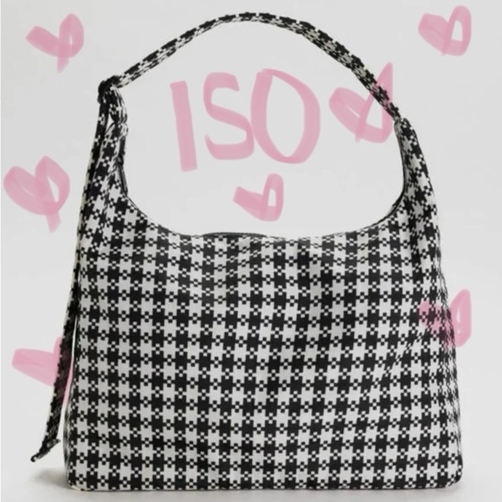 ISO PIXEL GINGHAM SHOULDER BAG BAGGU